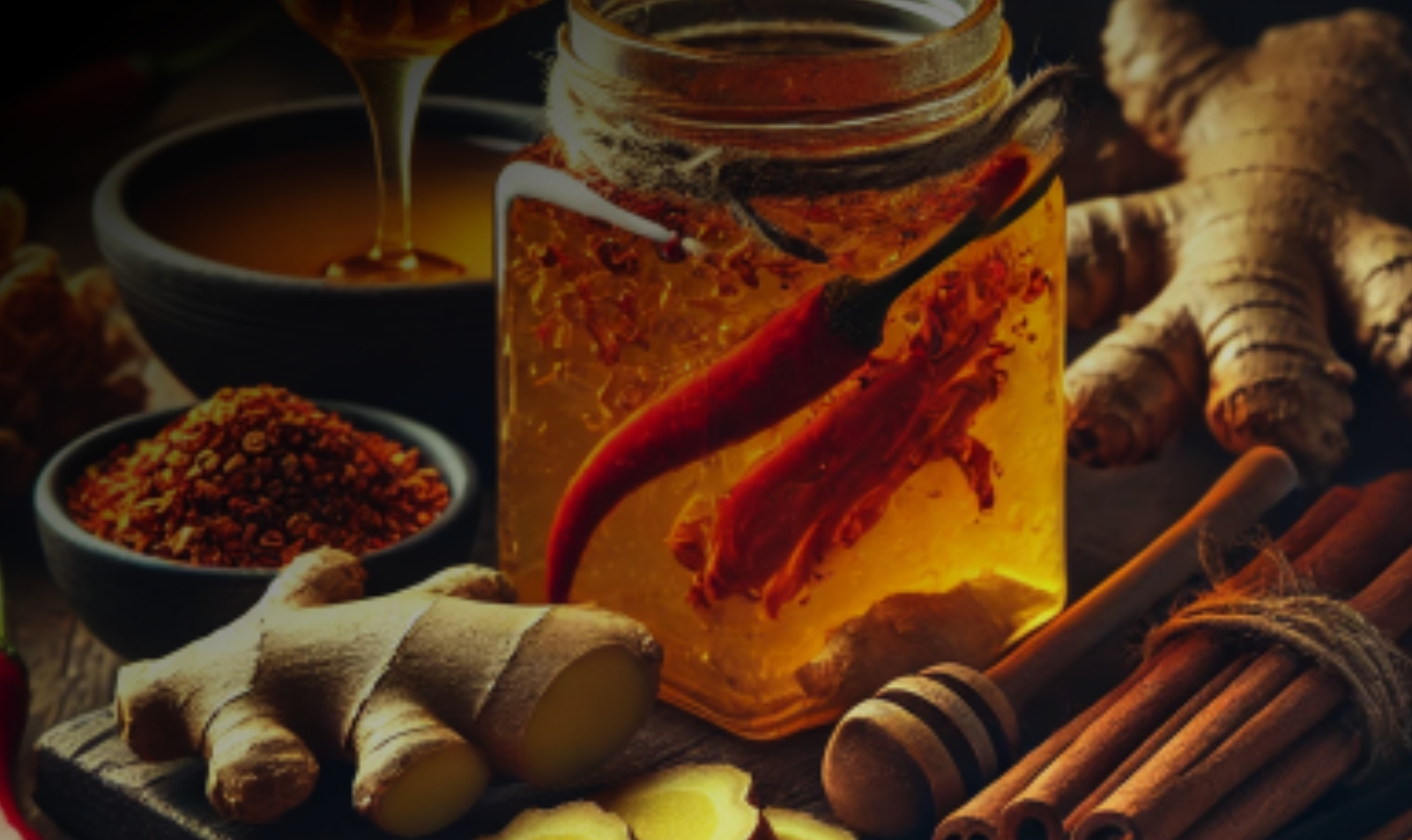 Hot Honey, Ginger & Cassia